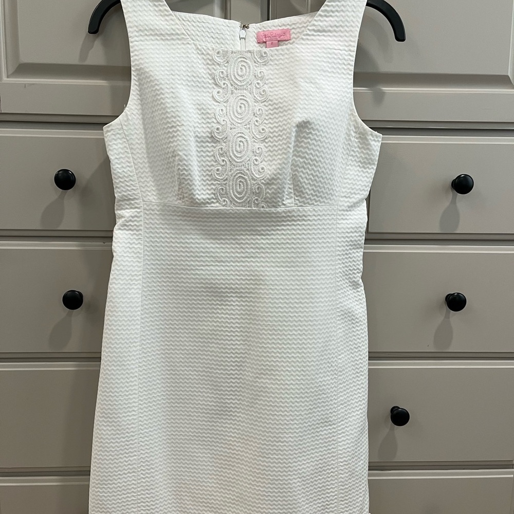 Lily Pulitzer Elegant White Sleeveless Dress